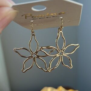 Gold colored earrings